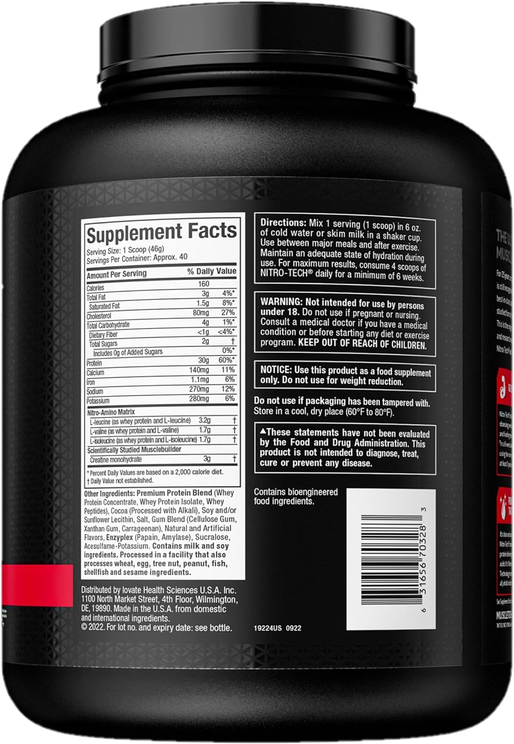 MT Nitro-tech Protein 4lbs